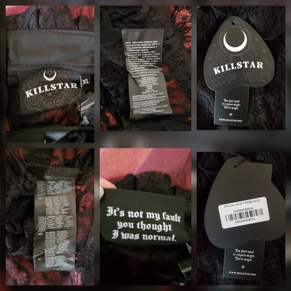 *NWT* Killstar's Sylvia Lace Blouse - Picture 16 of 16